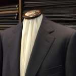 CANONICO　濃紺ヘリンボーンオーダースーツの画像