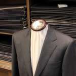 CANONICO　グレーのピンヘッドスーツの画像