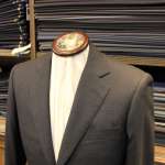 国産生地 チャコールグレーのオーダースーツの画像