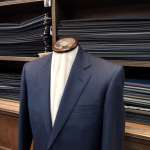 DORMEUIL　ネイビースーツの画像